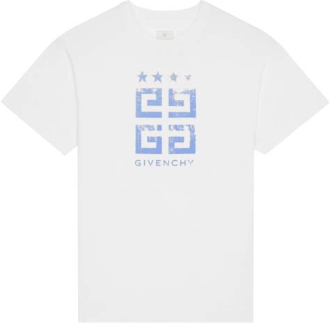 blue and white givenchy shirt
